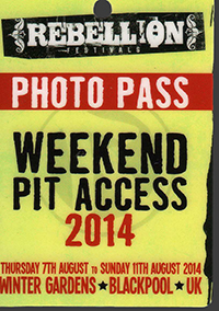 Rebellion 2014, Winter Gardens, Blackpool